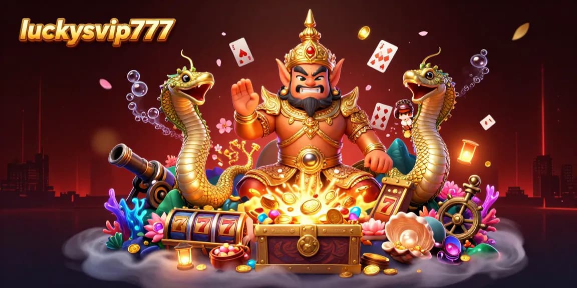 Experience incredible wins at luckysvip777 with vibrant casino elements and exciting slot games.