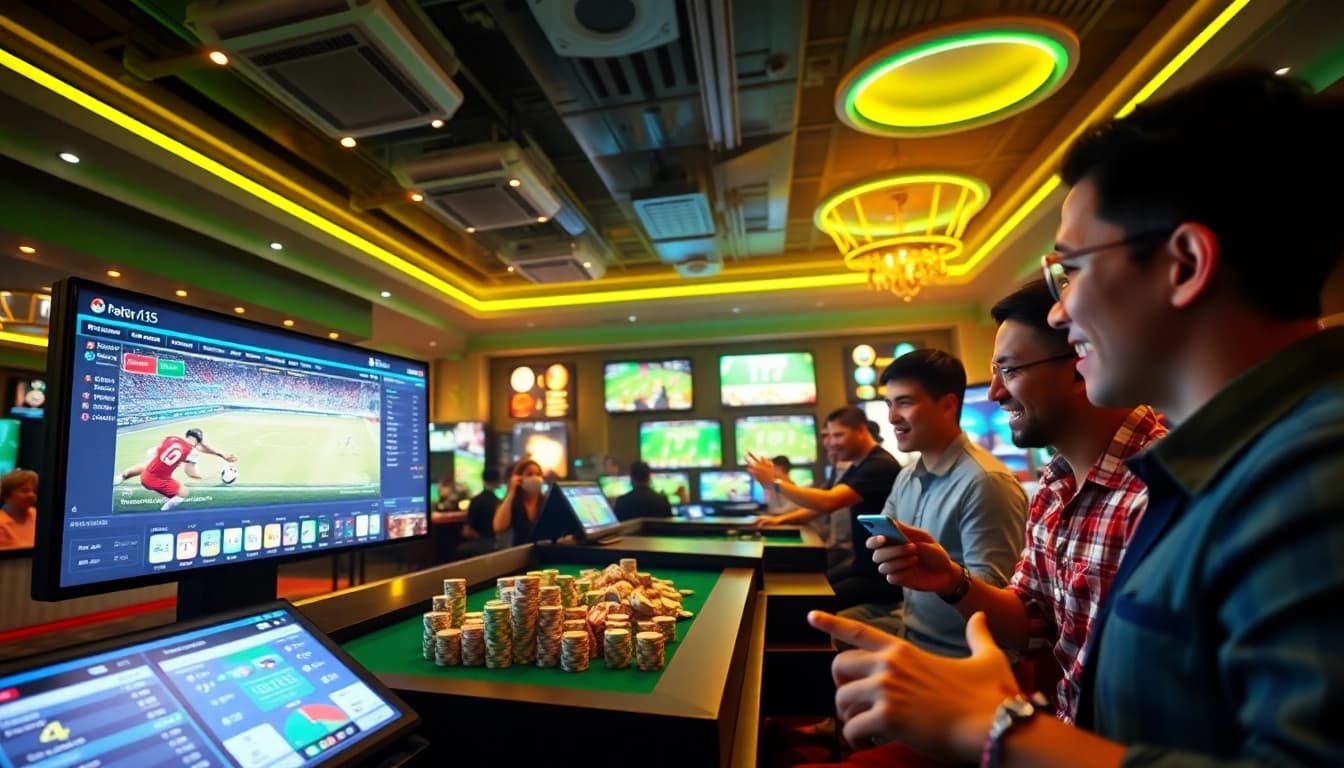 nhà cái uy tín interactive online betting platform with vibrant elements