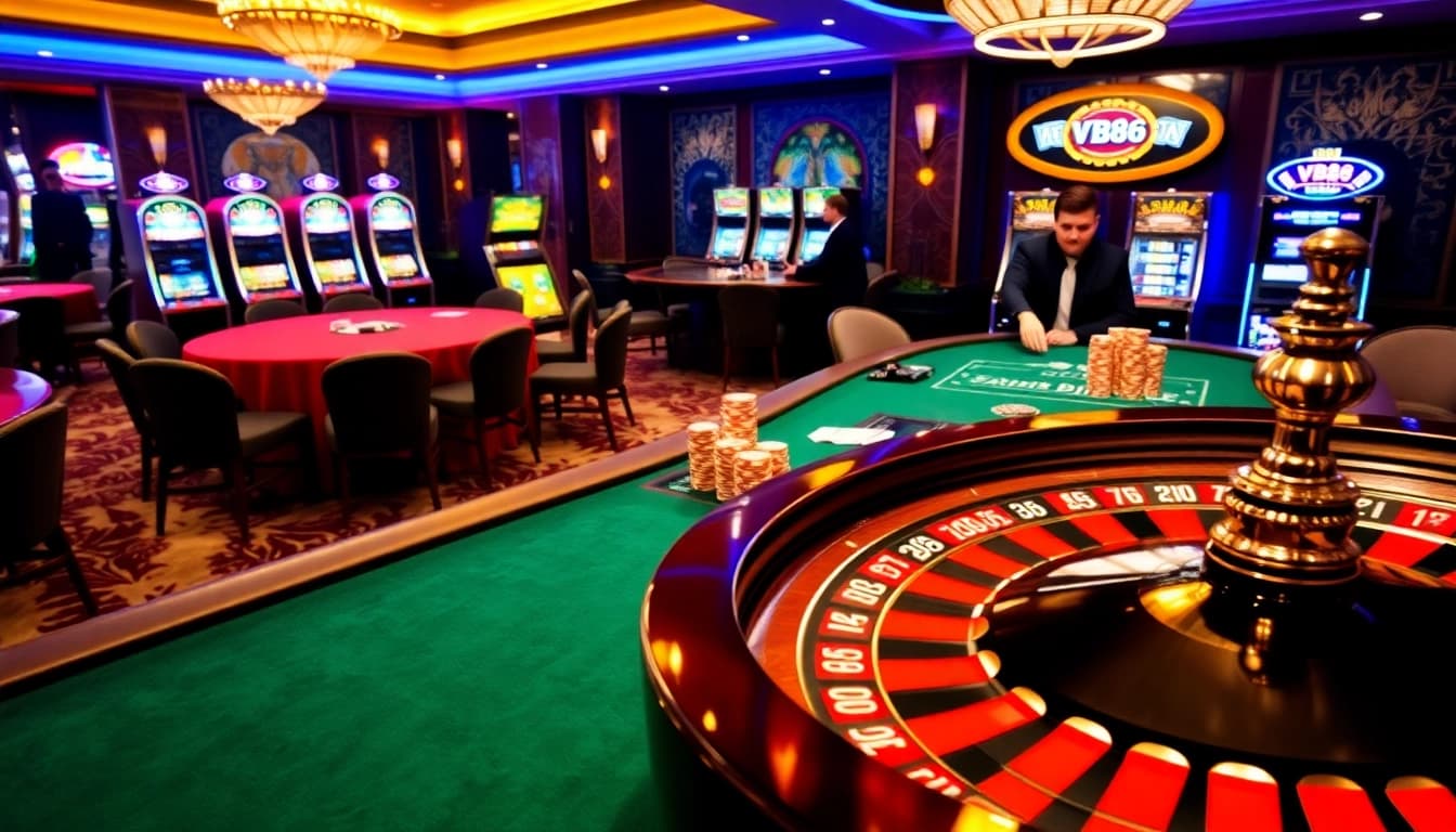 Experience the excitement of VB88 with vibrant casino tables and thrilling gameplay.