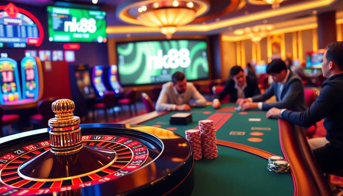 Experience nk88 online gambling with vibrant tables and thrilling poker action.