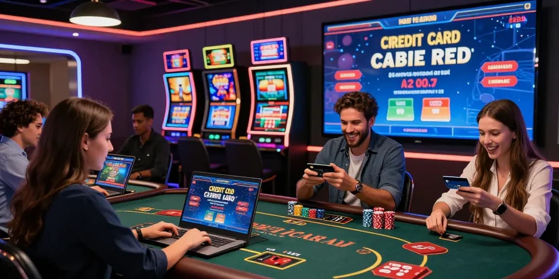 Players engaging at a credit card casino, highlighting the seamless deposit experience through credit cards.