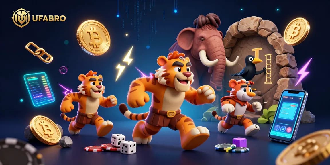 Join the thrilling action at UFABRO's prehistoric casino with unique games and vibrant elements.