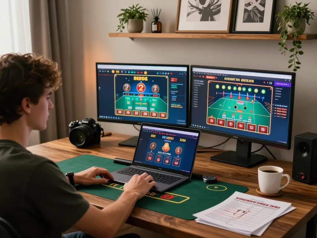 Experience exciting online blackjack gameplay with open 88 in a vibrant home setting