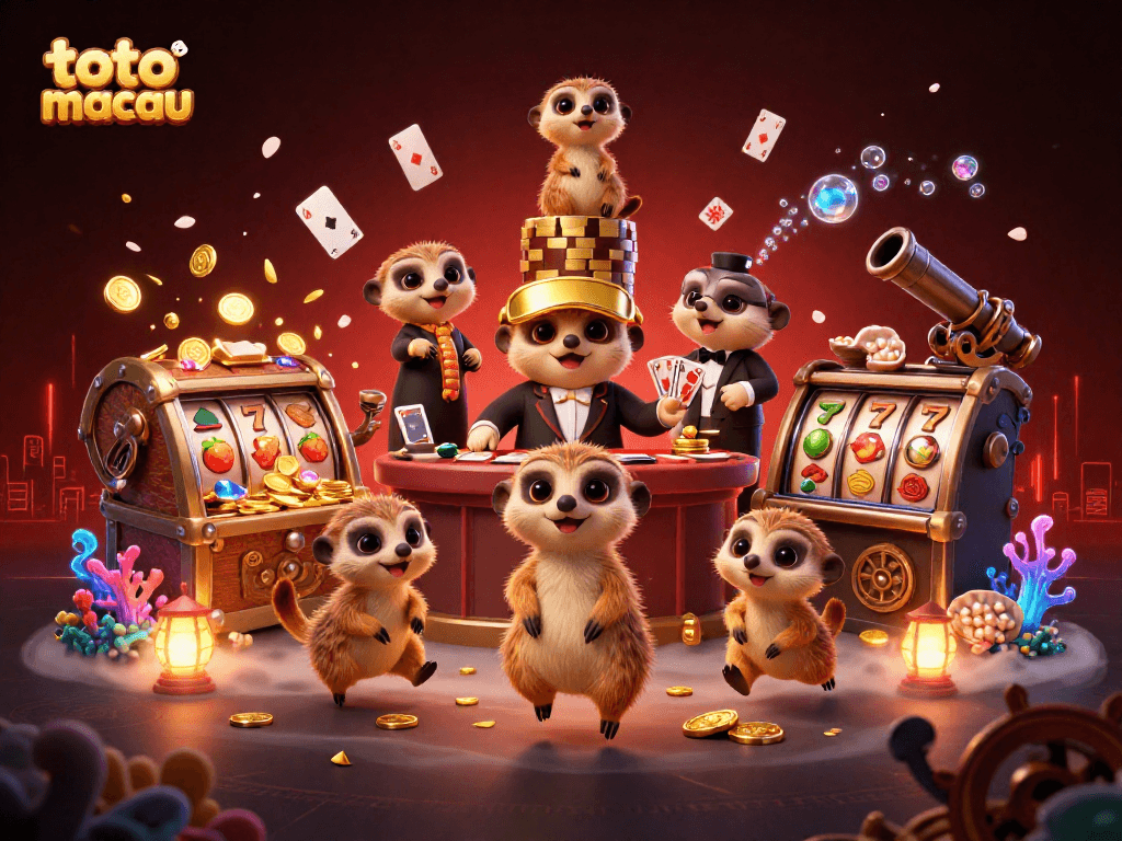 Experience the excitement at toto macau with meerkats running an elaborate casino operation.