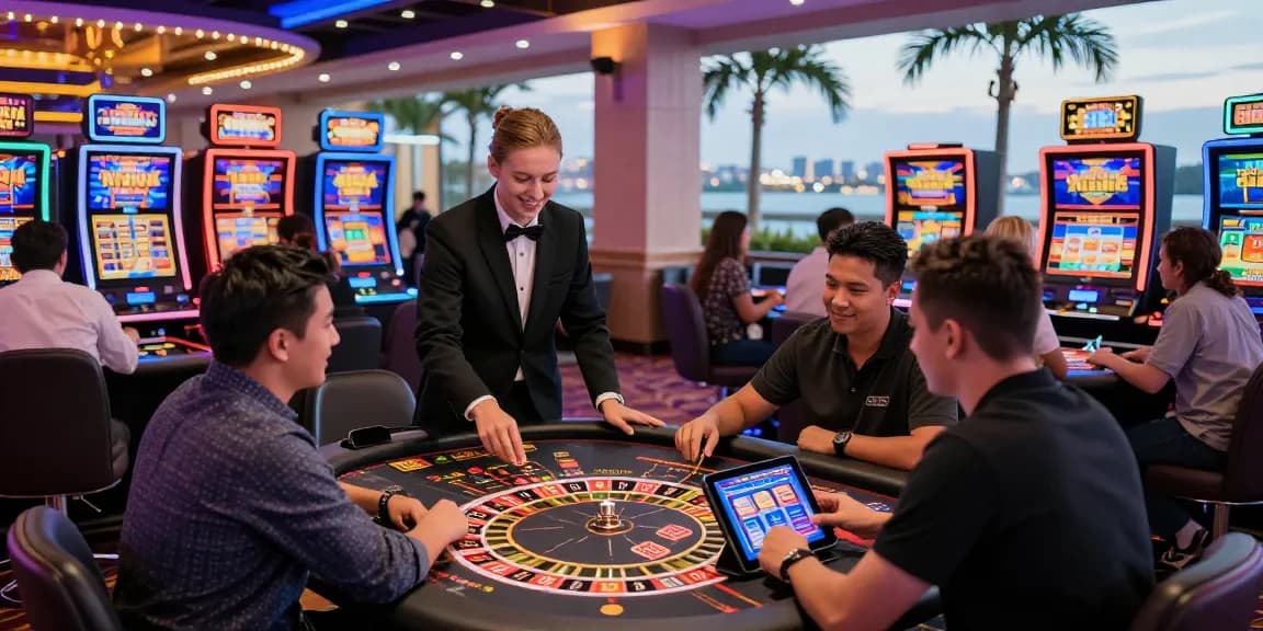 Exciting non UK casino experience at https://tootingpharmacypractice.co.uk/ with diverse players, vibrant games, and engaging atmosphere