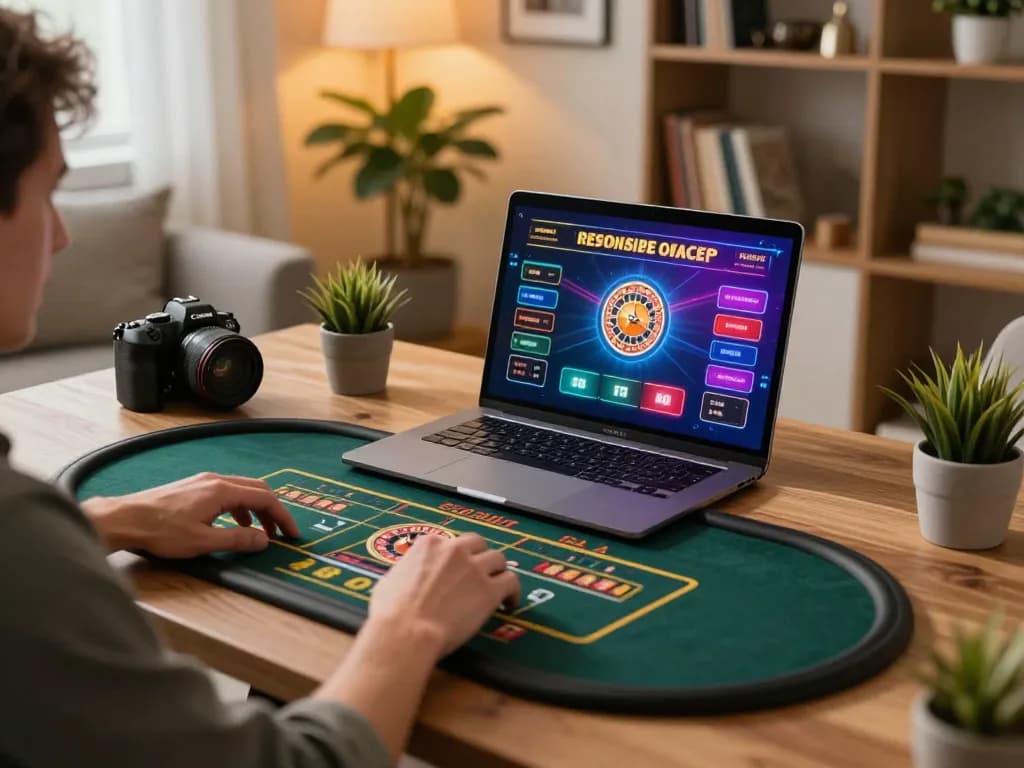 Player strategizing in an online roulette game with hytw3339 on laptop in cozy setting.