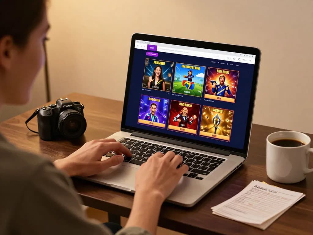 Engaging player enjoying the NK88 online casino experience with laptop and notes for strategy