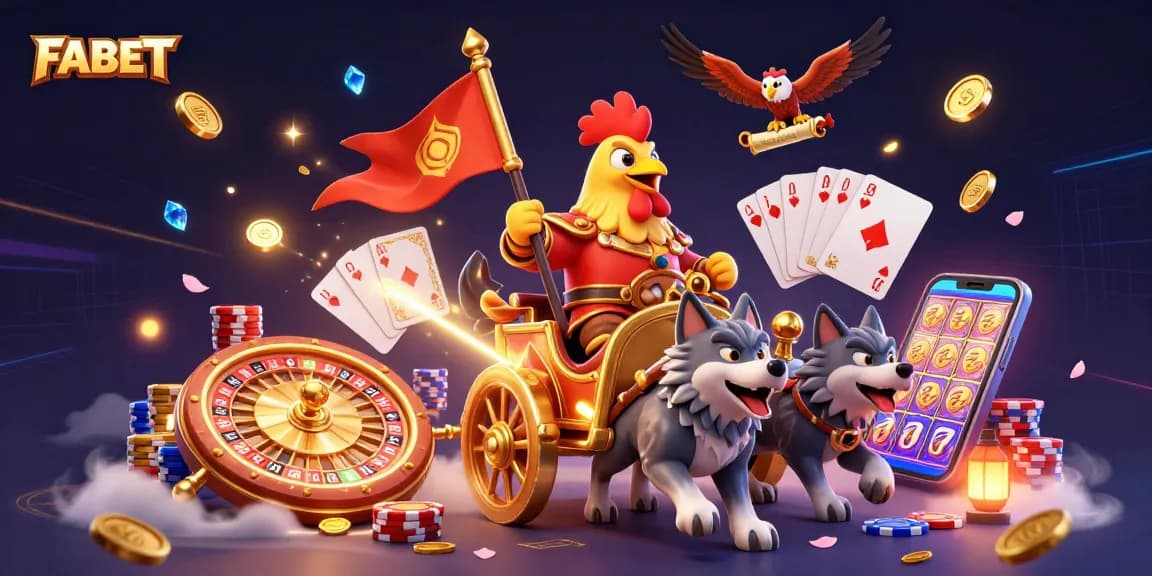 FABET offers thrilling action with vibrant 3D scenes and casino elements showcasing unforgettable gaming experiences.