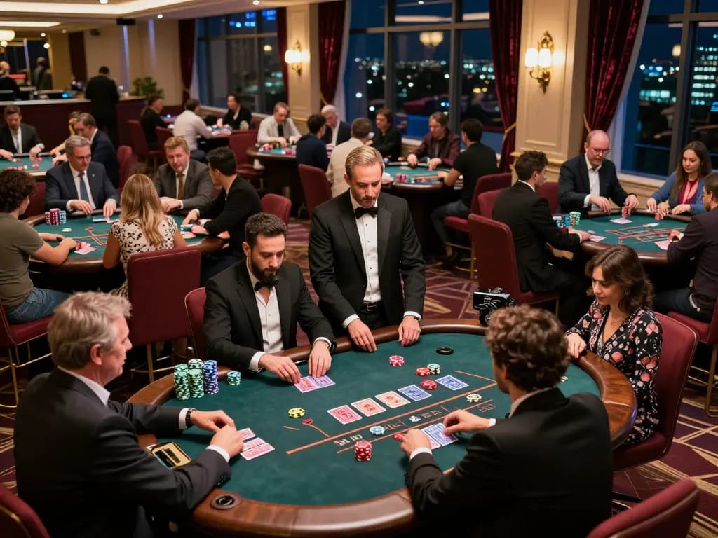 88bet players enjoying vibrant blackjack games in a lively casino atmosphere
