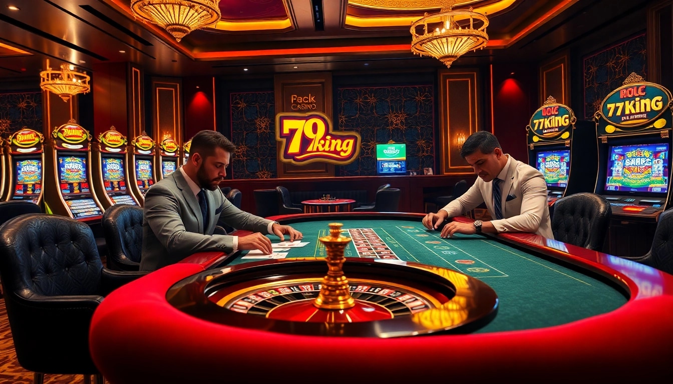 Experience the thrill of winning at 79king's luxurious casino games, featuring vibrant tables and jackpots.