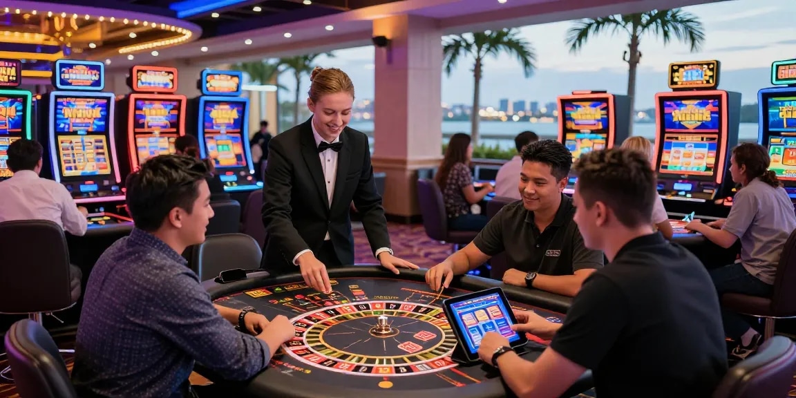 Exciting non UK casino experience at https://tootingpharmacypractice.co.uk/ with diverse players, vibrant games, and engaging atmosphere