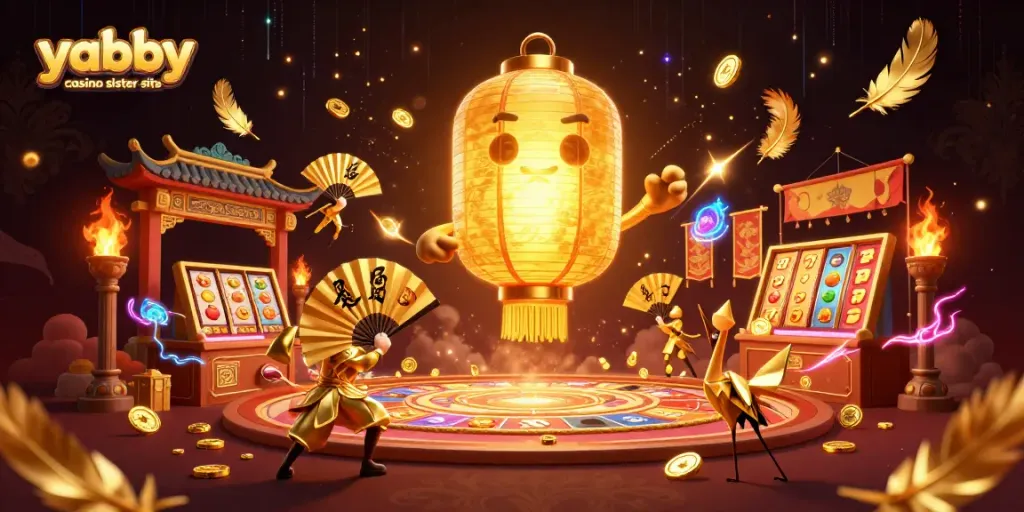 Experience exciting gameplay and wins at yabby casino sister sites with glowing lantern spirits and dynamic game elements.