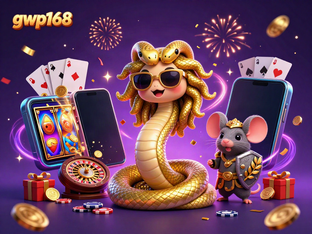Gwp168 menawarkan pengalaman bermain slot yang menarik dengan karakter Medusa dan mouse pahlawan.