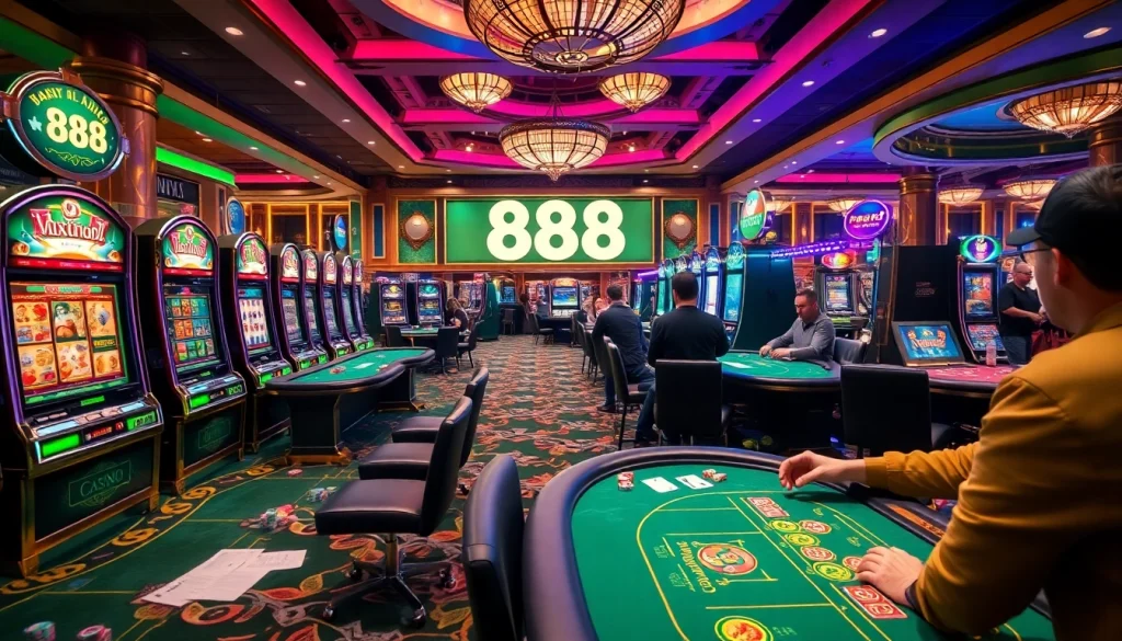 Experience the thrill of playing at u 888 casino with exciting games and luxurious decor.