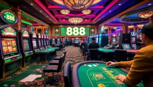 Experience the thrill of playing at u 888 casino with exciting games and luxurious decor.