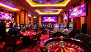 Experience luxury gaming at trang chủ king88 with vibrant casino visuals and thrilling excitement.