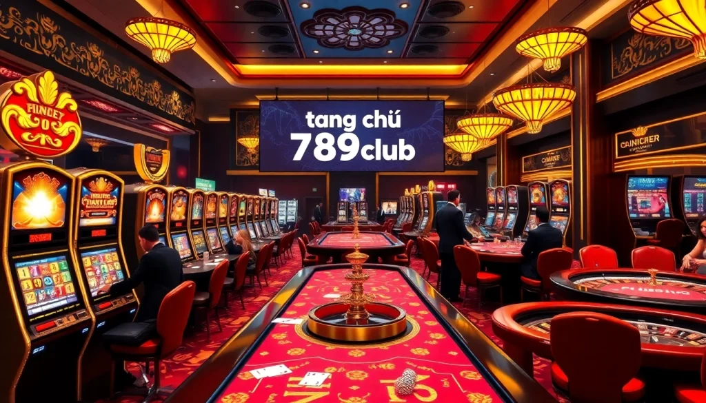 Exciting poker action and slot machines create a lively scene at trang chủ 789club for both casual and serious gamblers.