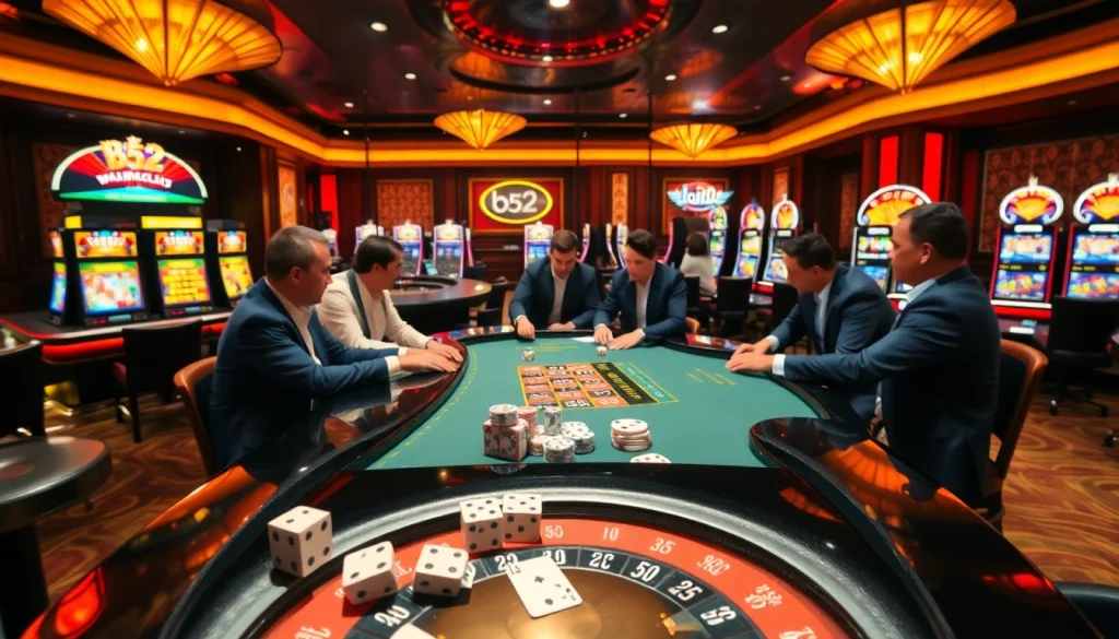Experience the thrill of the b52 club at an elegant casino, where high stakes and excitement meet luxury.