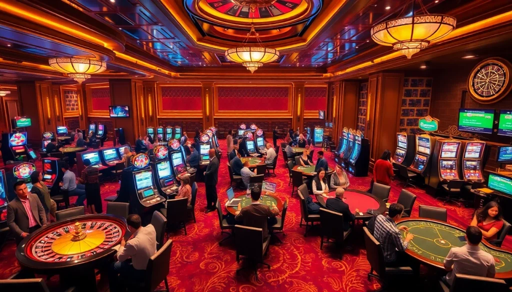 Experience the excitement of U888 gaming with vibrant casino tables and engaging players.