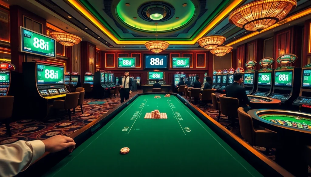 Experience the thrill of winning at 88i casino with vibrant gaming tables and exciting slots.