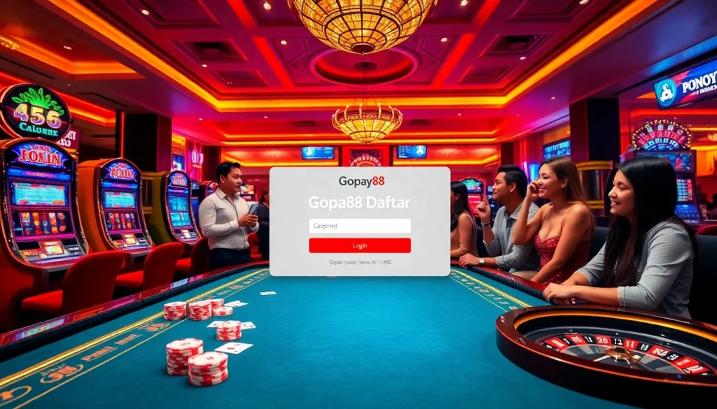 Join the excitement of Gopay88 Daftar with vibrant casino games and joyful players.