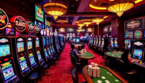 Experience the electrifying atmosphere of slot gacor terpercaya games with players celebrating wins.