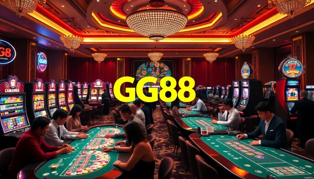 Experience the thrill of winning at GG88 while playing vibrant casino games.