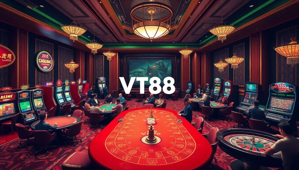 Experience the excitement at Vt88 nhà cái with vibrant casino games and luxury settings.